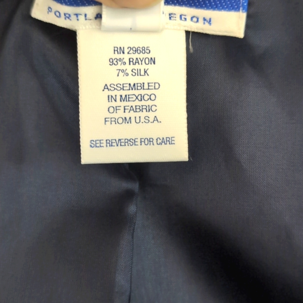 Vintage 80/90's Pendleton black/ white Houndstooth blazer, sz 12. - Picture 6 of 10